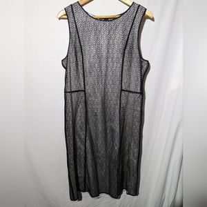 Calvin Klein Lace Overlay Shift Dress